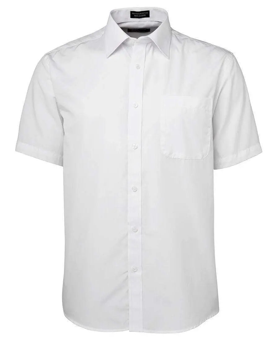 Jb's Wear Corporate Wear White Short Sleeves / S JB'S Long Sleeve & Short Sleeve Poplin Shirt 4P